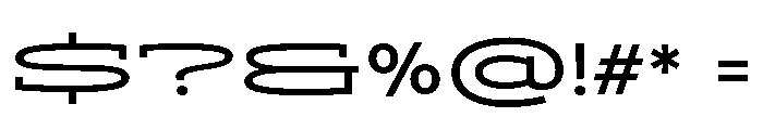 ADEROSTRIAL-Stretch Font OTHER CHARS