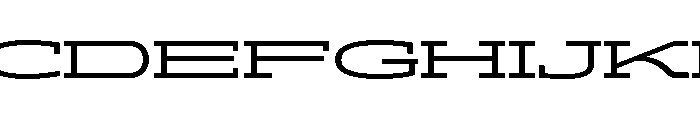 ADEROSTRIAL-Stretch Font UPPERCASE