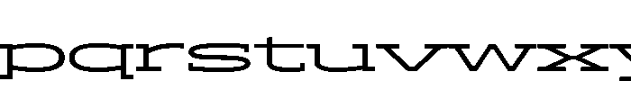 ADEROSTRIAL-Stretch Font LOWERCASE