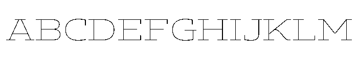 ADEROSTRIAL-Thin Font UPPERCASE