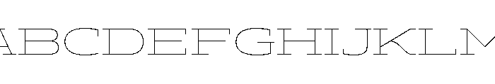 ADEROSTRIAL-ThinExpanded Font UPPERCASE