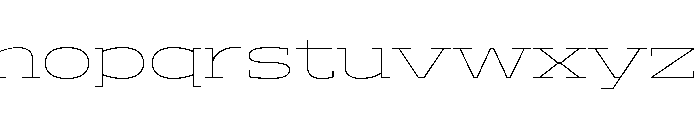 ADEROSTRIAL-ThinExpanded Font LOWERCASE