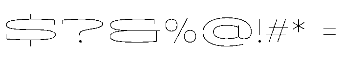 ADEROSTRIAL-ThinStretch Font OTHER CHARS