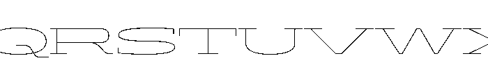 ADEROSTRIAL-ThinStretch Font UPPERCASE