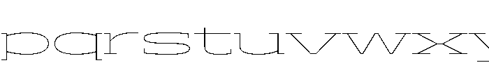 ADEROSTRIAL-ThinStretch Font LOWERCASE