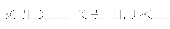 ADEROSTRIAL-ThinWide Font UPPERCASE