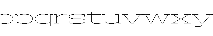 ADEROSTRIAL-ThinWide Font LOWERCASE