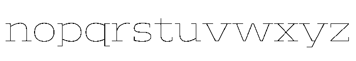 ADEROSTRIAL-Thin Font LOWERCASE
