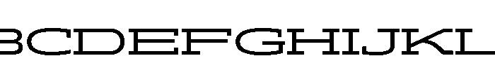 ADEROSTRIAL-Wide Font UPPERCASE