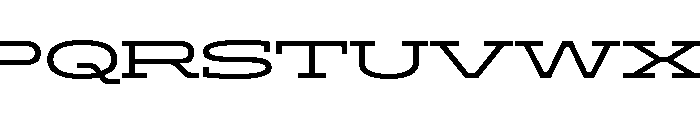 ADEROSTRIAL-Wide Font UPPERCASE