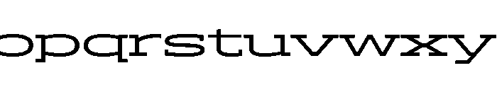 ADEROSTRIAL-Wide Font LOWERCASE