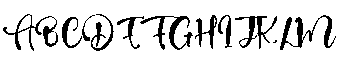 Adam Script Font UPPERCASE