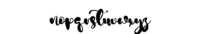 Adam Script Font LOWERCASE