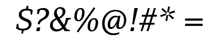 AdamantBG-Italic Font OTHER CHARS