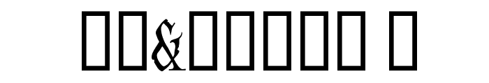 AddamsCapitals Font OTHER CHARS