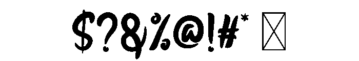 Adefisspersonal Font OTHER CHARS