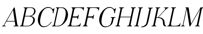 Adega Serif Italic Font UPPERCASE