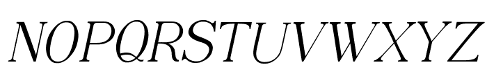 Adega Serif Italic Font UPPERCASE