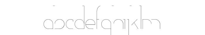 Adelaide-Line Font LOWERCASE