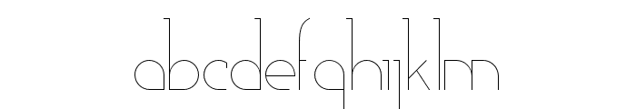 Adelaide-Thin Font LOWERCASE