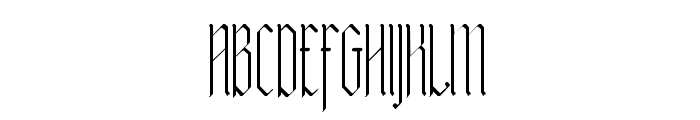 Adlibitum Light Font UPPERCASE