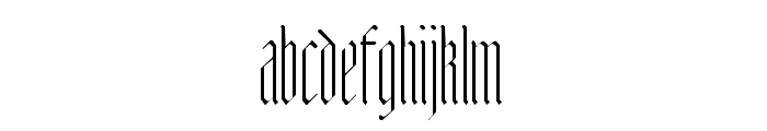 Adlibitum Light Font LOWERCASE