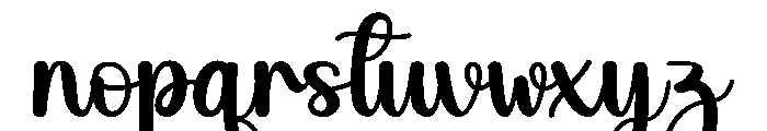 Admine Font LOWERCASE