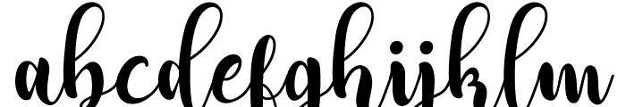 Adreena Script Demo Regular Font LOWERCASE