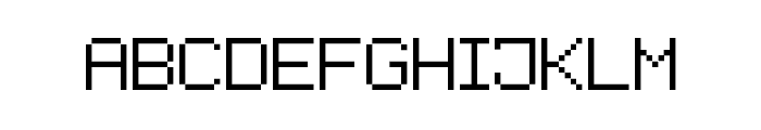 Advanced Pixel-7 Font UPPERCASE