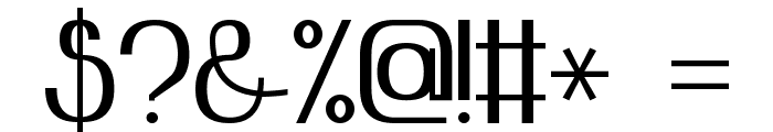 Advanced Sans Serif 7 Bold Font OTHER CHARS