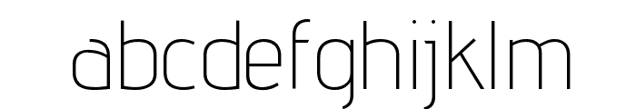 Advent Pro ExtraLight Font LOWERCASE