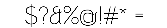 AdventPro-ExtraLight Font OTHER CHARS