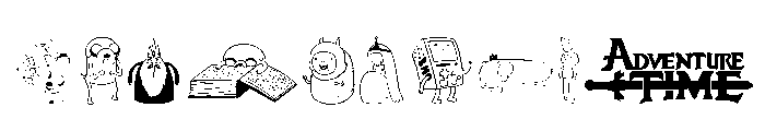 Adventure Time Font OTHER CHARS