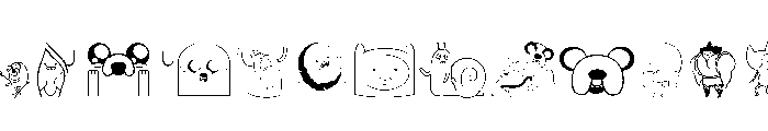 Adventure Time Font LOWERCASE