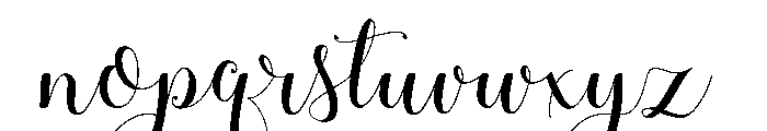 Adyana Font LOWERCASE