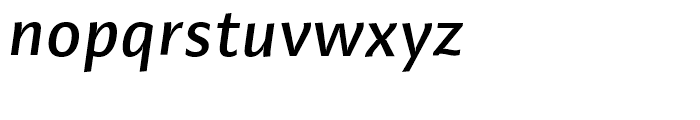 Adagio Sans Medium Italic Font LOWERCASE