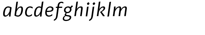 Adagio Sans Regular Italic Font LOWERCASE