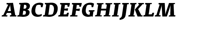 Adagio Serif Black Italic Font UPPERCASE
