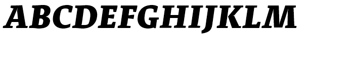 Adagio Serif Heavy Italic Font UPPERCASE