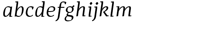 Adagio Serif Regular Italic Font LOWERCASE