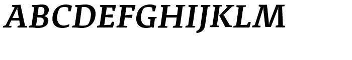Adagio Serif SemiBold Italic Font UPPERCASE
