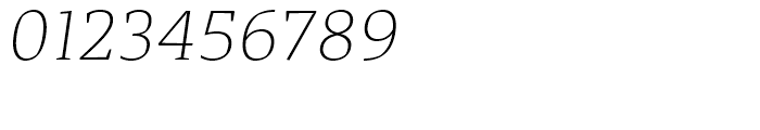 Adagio Serif Thin Italic Font OTHER CHARS