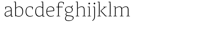 Adagio Serif Thin Font LOWERCASE