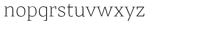 Adagio Serif Thin Font LOWERCASE