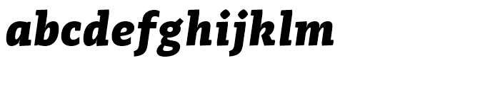 Adagio Slab Black Italic Font LOWERCASE