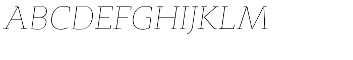 Adagio Slab Extra Light Italic Font UPPERCASE