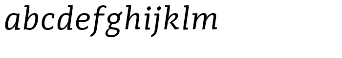 Adagio Slab Regular Italic Font LOWERCASE