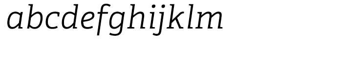 Adelle CYR Light Italic Font LOWERCASE