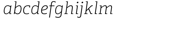 Adelle CYR Thin Italic Font LOWERCASE