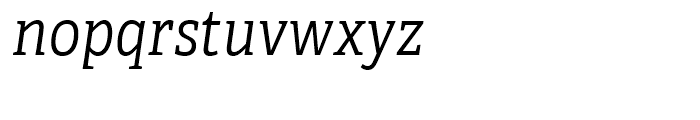 Adelle Condensed Light Italic Font LOWERCASE